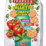 Ris kakor Tomato och basil flavoured wheat mini gallette 90 g x12st
